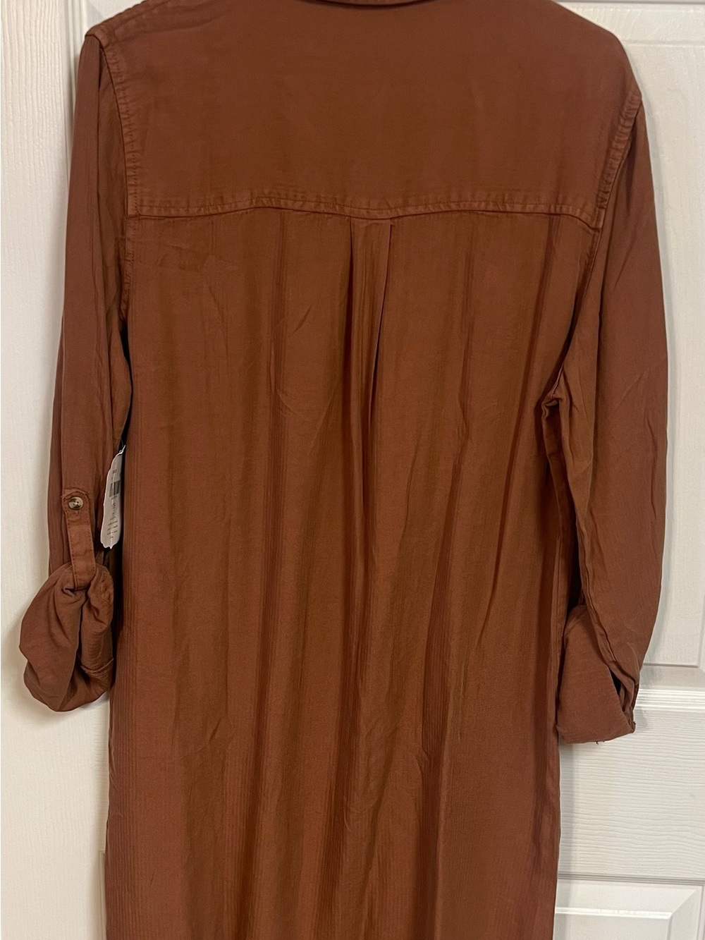 Altar'd State Rust Button-Front Shirt - Picture 3 of 4